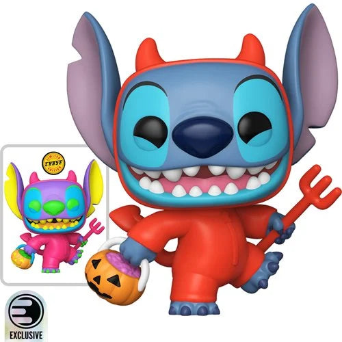 (CHASE + COMMON) 2-PACK Lilo & Stitch Devilish Stitch Funko Pop! Vinyl Figure #1701 - Entertainment Earth Exclusive