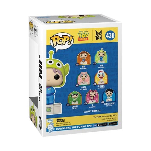 Toy Story x TinyTAN BTS Jin as Alien Funko Pop! Vinyl Figure #430