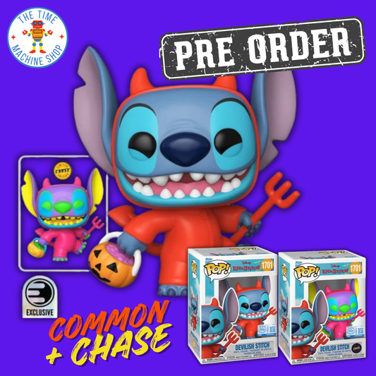 (CHASE + COMMON) 2-PACK Lilo & Stitch Devilish Stitch Funko Pop! Vinyl Figure #1701 - Entertainment Earth Exclusive