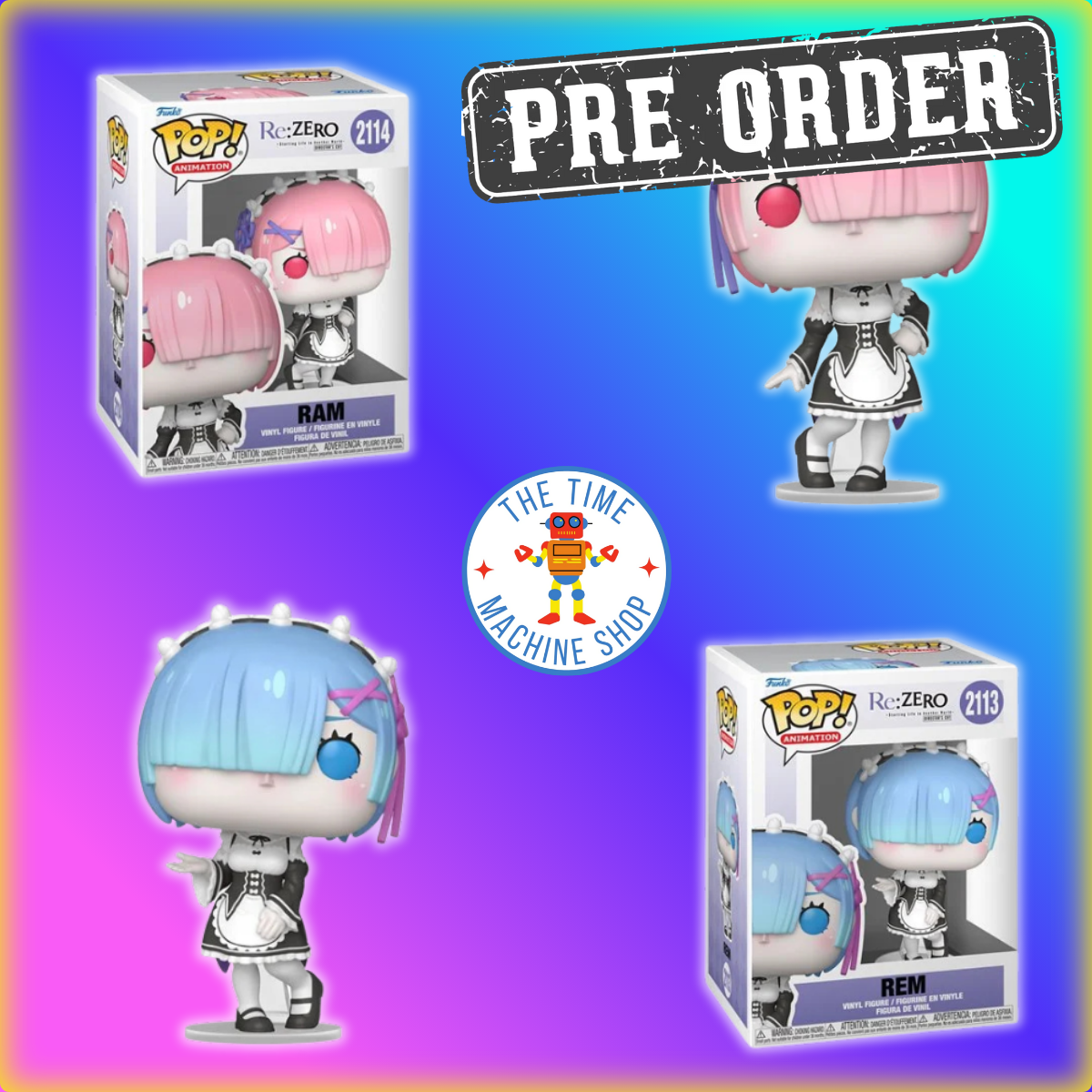 Duo Funko Pop! (Rem & Ram) Bundle RE: Zero - Starting Life in Another World