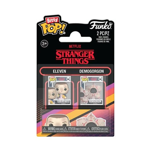 Stranger Things Season 1 Eleven and Demogorgon Funko Bitty Pop! Mini-Figure 2-Pack