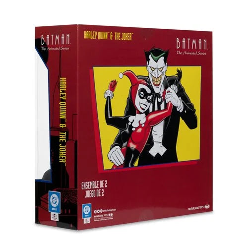 DC Direct Batman Animated Harley Quinn and The Joker Mad Love 6-Inch Action Figure 2-Pack & Comic - Gold Label Exclusive