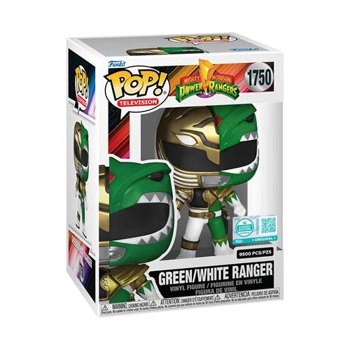 Mighty Morphin' Power Rangers Green/White Ranger Funko Pop! Vinyl Figure #1750 - Entertainment Earth Exclusive