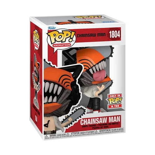 Chainsaw Man Funko Pop! Vinyl Figure #1804 and Adult Pop! T-Shirt 2-Pack