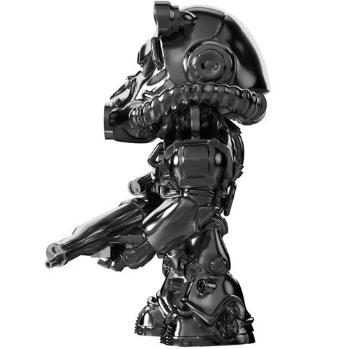 Fallout Collection T-60 Power Armor Chrome Variant Vinyl Figure #5 - Entertainment Earth Exclusive