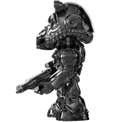 Fallout Collection T-60 Power Armor Chrome Variant Vinyl Figure #5 - Entertainment Earth Exclusive