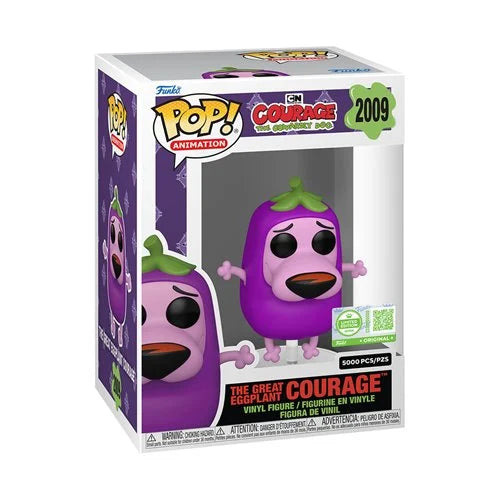 Courage the Cowardly Dog The Great Eggplant Courage Funko Pop! Vinyl Figure #2009- Entertainment Earth Exclusive