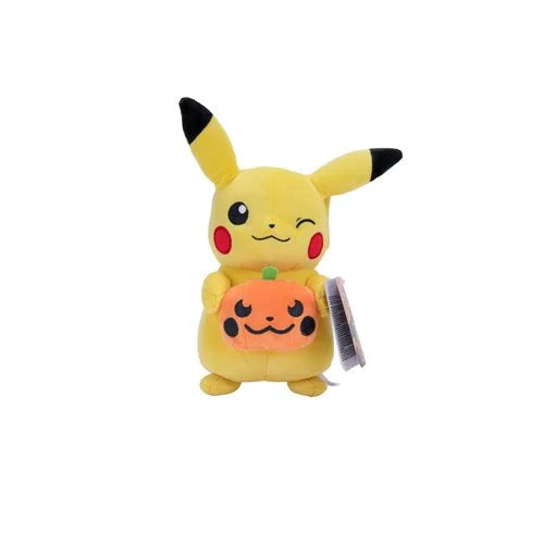 Pokemon Pikachu with Pumpkin Halloween 8-Inch Plush