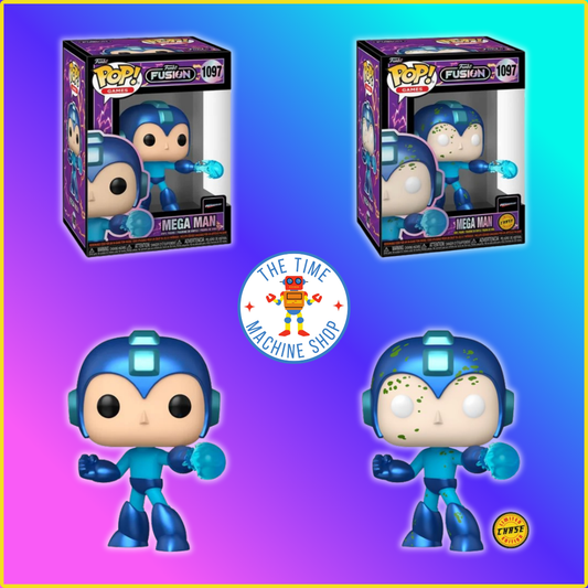 Funko Fusion Mega Man Funko Pop! (Chase & Common 2-Pack Bundle) Vinyl Figure #1097