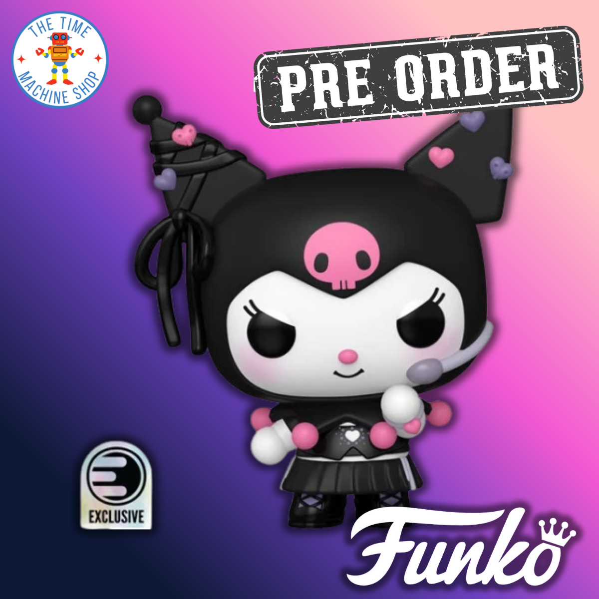 Hello Kitty and Friends Kuromi K-Pop Funko Pop! Vinyl Figure #143 - Entertainment Earth Exclusive