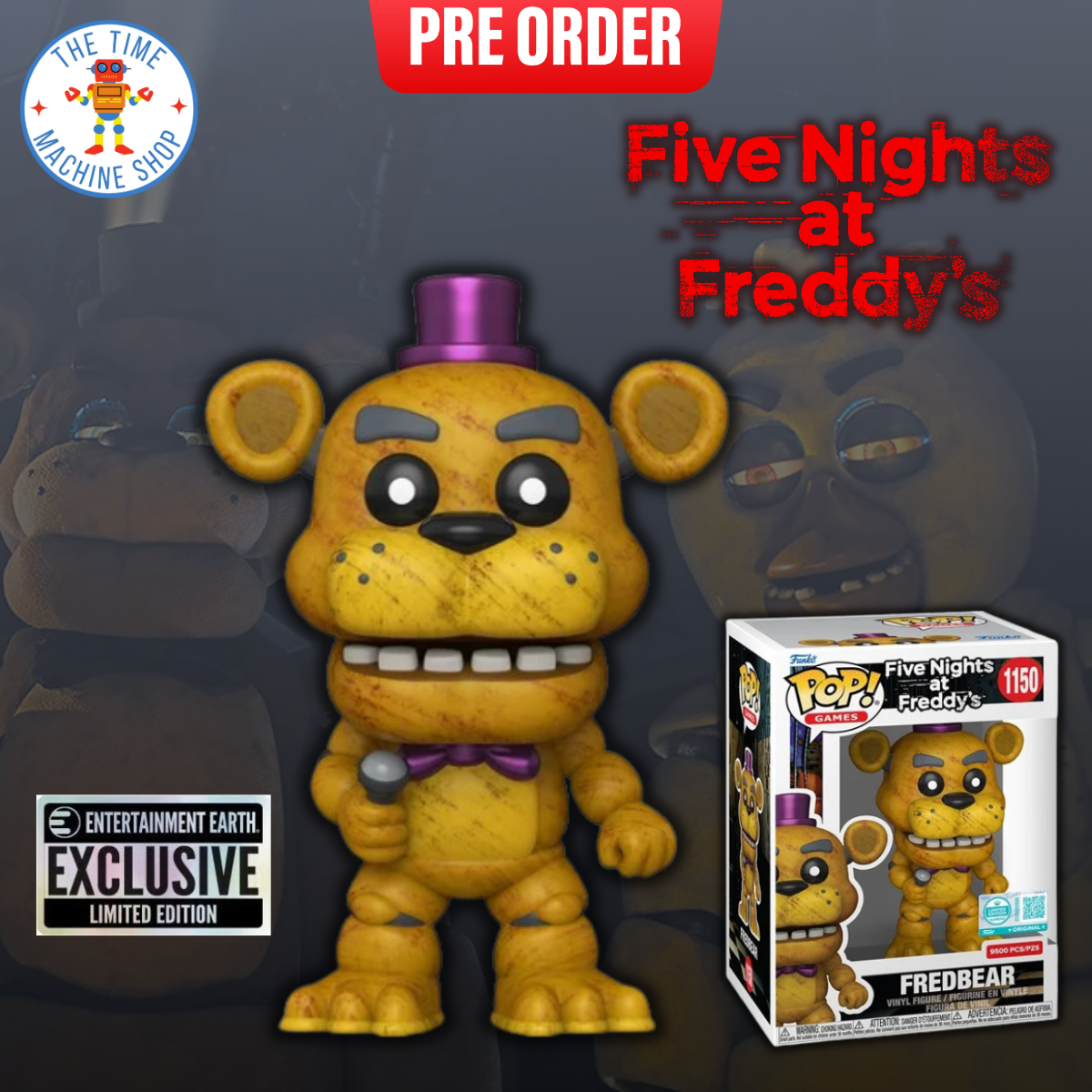 Five Nights at Freddy's Fredbear Funko Pop! Vinyl Figure #1150 - Entertainment Earth Exclusive