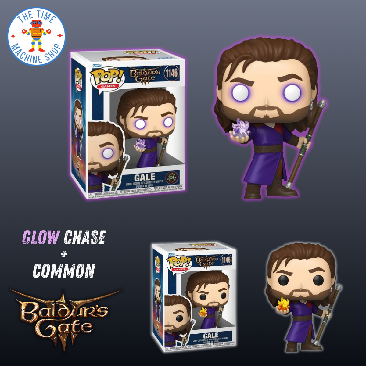 (Chase + Common) 2-Pack Bundle Baldur's Gate 3 Gale Funko Pop! Vinyl Figure #1146