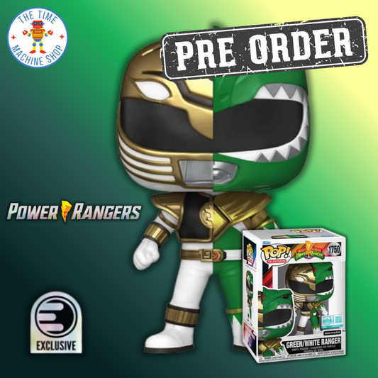 Mighty Morphin' Power Rangers Green/White Ranger Funko Pop! Vinyl Figure #1750 - Entertainment Earth Exclusive