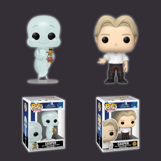 Casper 30th Anniversary Funko Pop! #1848 Common & Human-Form Chase 2-Pack Bundle – Limited