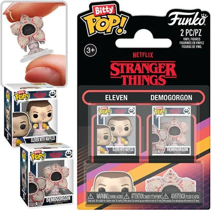 Stranger Things Season 1 Eleven and Demogorgon Funko Bitty Pop! Mini-Figure 2-Pack