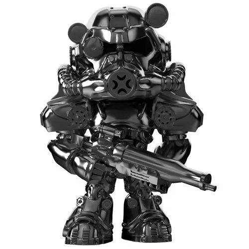 Fallout Collection T-60 Power Armor Chrome Variant Vinyl Figure #5 - Entertainment Earth Exclusive