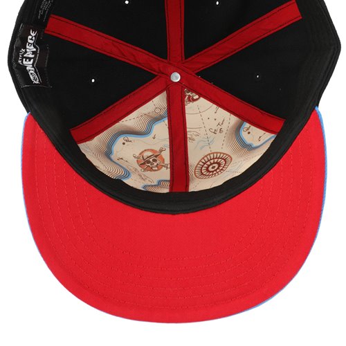 One Piece Logo Embroidered Snapback Hat