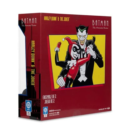 DC Direct Batman Animated Harley Quinn and The Joker Mad Love 6-Inch Action Figure 2-Pack &amp; Comic - Gold Label Exclusive