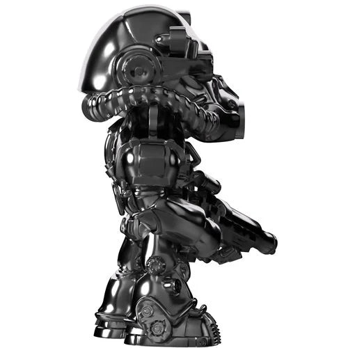 Fallout Collection T-60 Power Armor Chrome Variant Vinyl Figure #5 - Entertainment Earth Exclusive