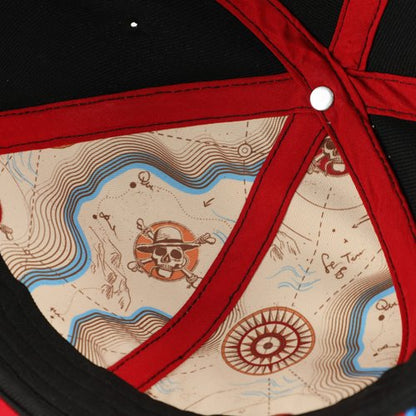 One Piece Logo Embroidered Snapback Hat