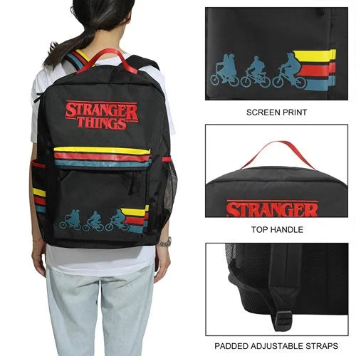 Stranger Things Bike Ride Printed Backpack