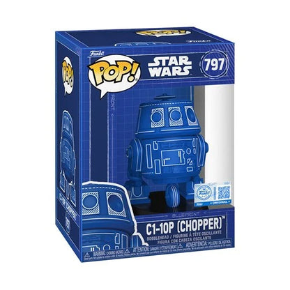 Star Wars C1-10P (Chopper) Blueprint Funko Pop! Vinyl Figure #797 - Entertainment Earth Exclusive
