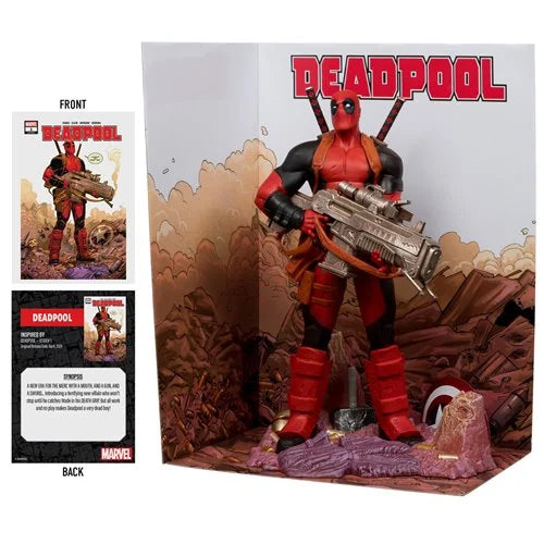 The Marvel Collection 1:6 Scale Posed Figure with Scene and Comic Case - Deadpool #1