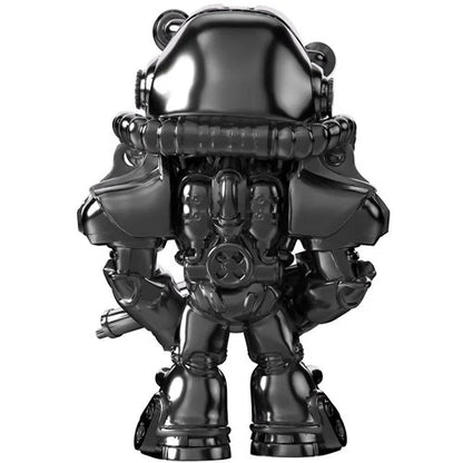 Fallout Collection T-60 Power Armor Chrome Variant Vinyl Figure #5 - Entertainment Earth Exclusive